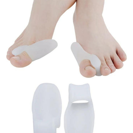 2 Pares Separador Dedos De Pies Protector Juanetes Silicona