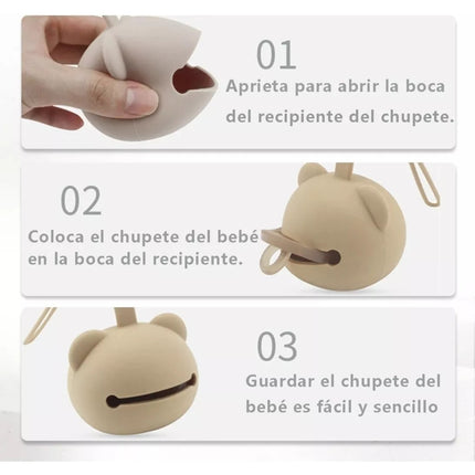 Estuche Para Guardar Chupones Antiperdida Bebes Y Niños