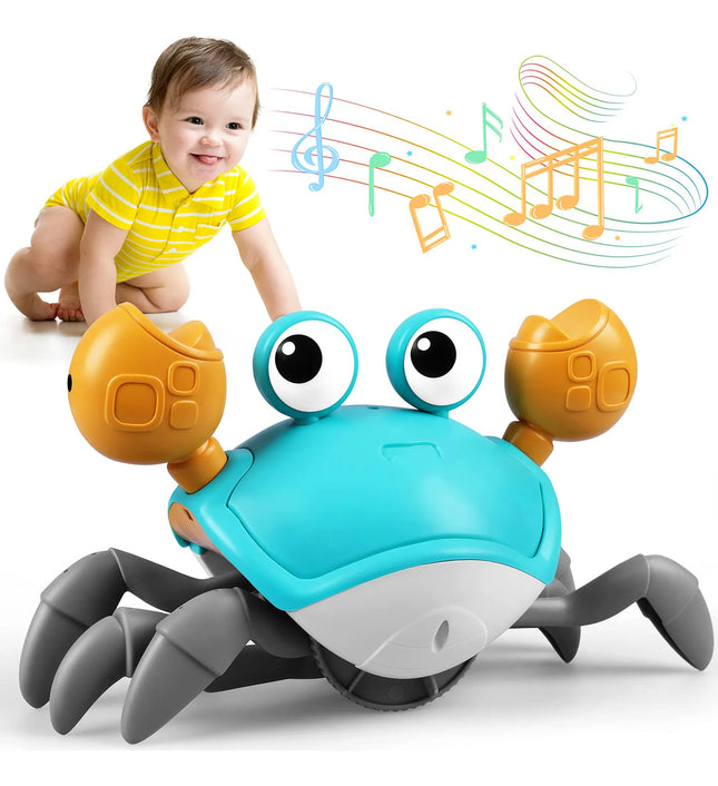 Juguete Cangrejo Interactivo Con Sensor Escape Bebe Gateo