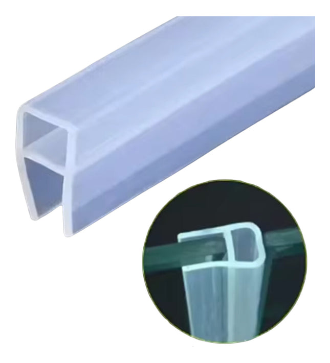 10mt Tira Sellado U Puerta Cristal Burlete Cancel Baño Ducha