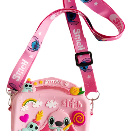 Bolso Silicona Lilo Stitch Monedero Bolsita Hombro Regalo
