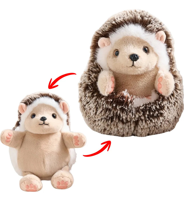 Peluche De Erizo Puercoespín Enrollable Juguete Regalo 10cm