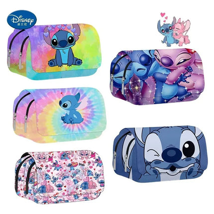 Lapicera Escolar Cosmetiquera Neceser Lilo Y Stitch Y Angel