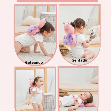 Almohada Protectora Para Bebes Niños Antigolpes Anticaídas