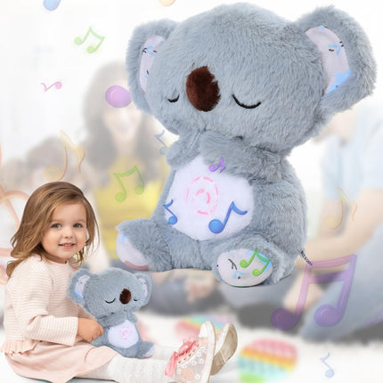 Peluche Koala Respirador Didactico Sensorial Sonido Y Luces