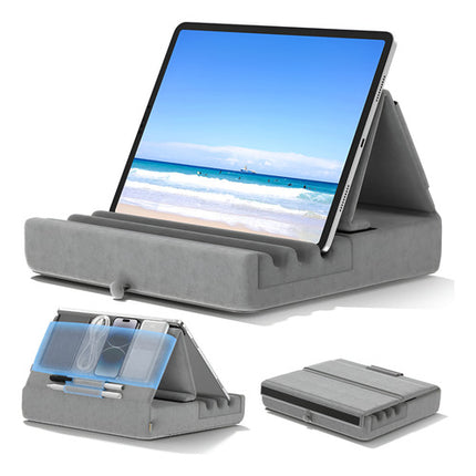 Soporte Tablet iPad Cama Sofa Plegable Suave Con Bolsillo