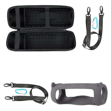 Estuche Rigido Y Funda Silicona Uso Rudo Bocina Jbl Charge 5