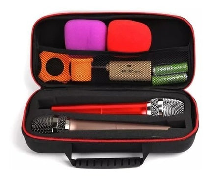 Estuche Protector Para 2 Microfonos Inalambricos Viaje