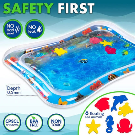Tapete Juguete Inflable Agua Didáctico Estimulación Bebes