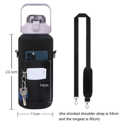 Funda Bolsa Para Botella De Agua Motivacional 2l Con Correa Termo