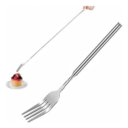 Tenedor o Chuchara Telescópico Extensible Acero Inoxidable Barbacoa