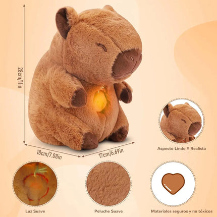 Peluche Capibara Respirador Bebes Adultos Ansiedad Dormir