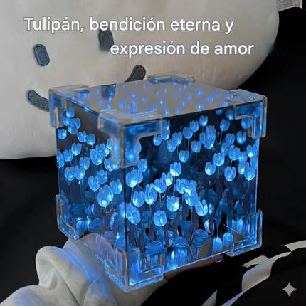 Lámpara De Tulipanes 3d Portátil Decorativa Led Habitacion