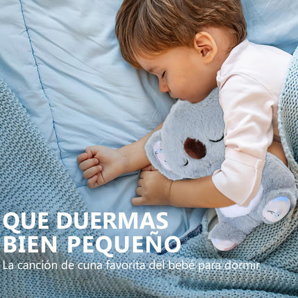 Peluche Koala Respirador Didactico Sensorial Sonido Y Luces