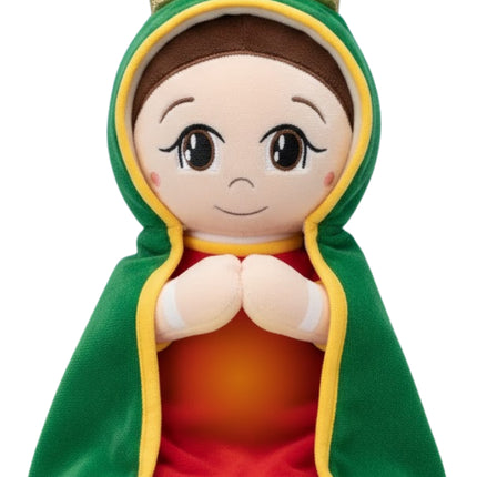Peluche De Virgen María Que Respira Musica Y Luz Virgencita