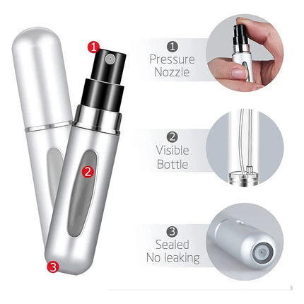 10 Pzas Botella Viaje Para Perfume Spray Recargable Portátil