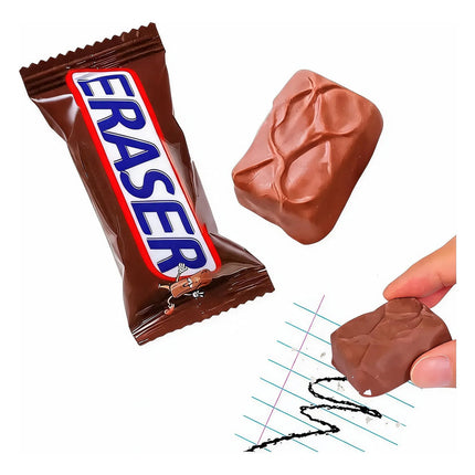 Borrador Escolar Goma De Borrar Forma De Chocolate Snickers