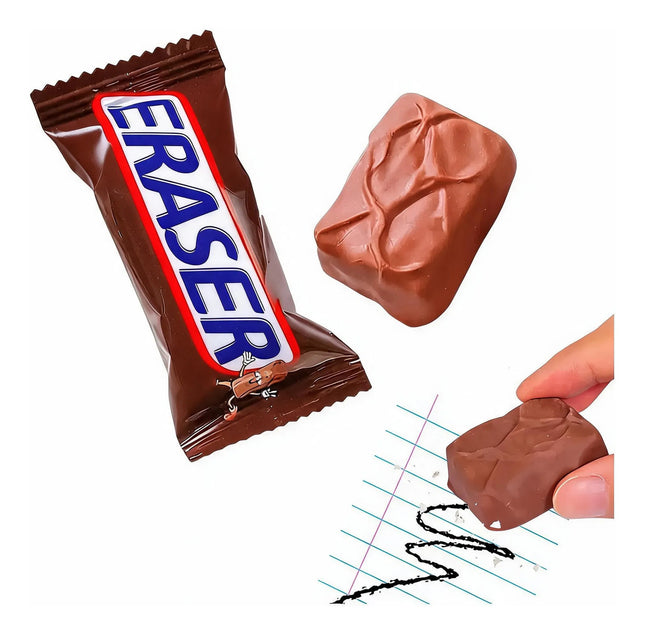 Borrador Escolar Goma De Borrar Forma De Chocolate Snickers