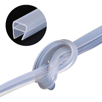 10mts Tira Sellado Puerta Ventana Cristal Vidrio Cancel En U