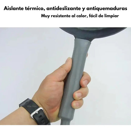 Aislante Sarten Silicona Agarradera Mango Resistente Calor
