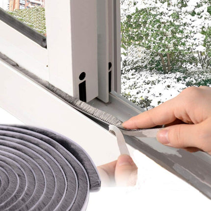 6mt Tira Sellado Cepillo Cinta Polvera Puerta Ventana 9x23mm