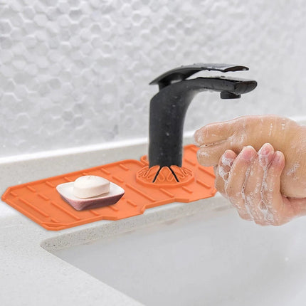 Tapete Silicona Escurridor Grifo Cocina Protector Fregadero