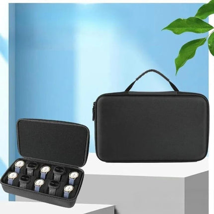 Estuche Case Organizador Portátil Reloj 10 Ranuras De Viaje