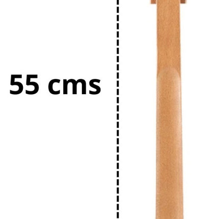 Calzador De Zapatos Largo Tenis Madera 55 Cms Base Magnetica
