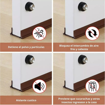 Burlete Tira Sellado Pvc Puerta Tope Aislamiento Antipolvo