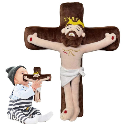 Peluche De Jesús Cristo Crucificado Cruz  Religioso Niños