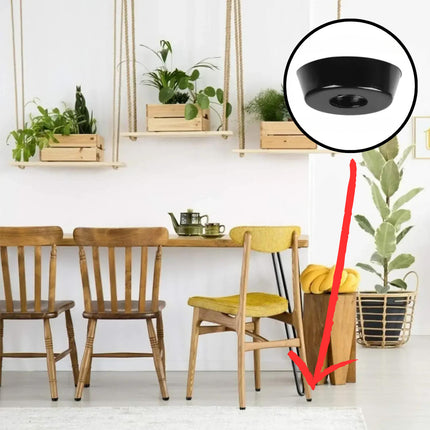 40 Pzs Patas De Goma Antideslizantes Muebles Sillas Mesas