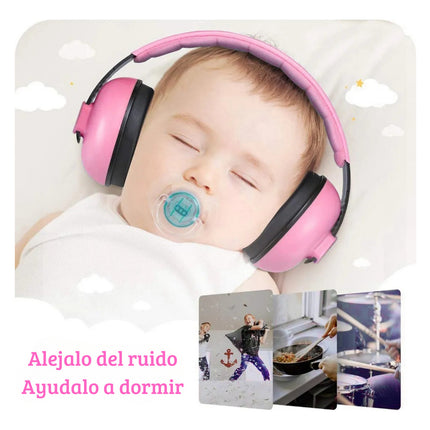 Orejeras Suaves Para Bebés Auricular Aislante Ruido Dormir