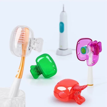 5 Pzs Clips Protectores Cabezal Cepillo De Dientes Viaje