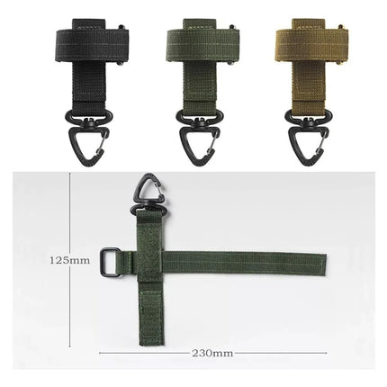 2 Pzas Sujetador Soporte Militar Molle Tactico Guantes Ropa
