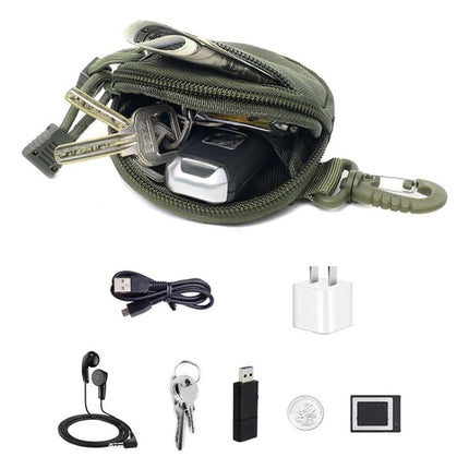 Bolso Monedero Cartera Tactico Militar Molle Con Gancho