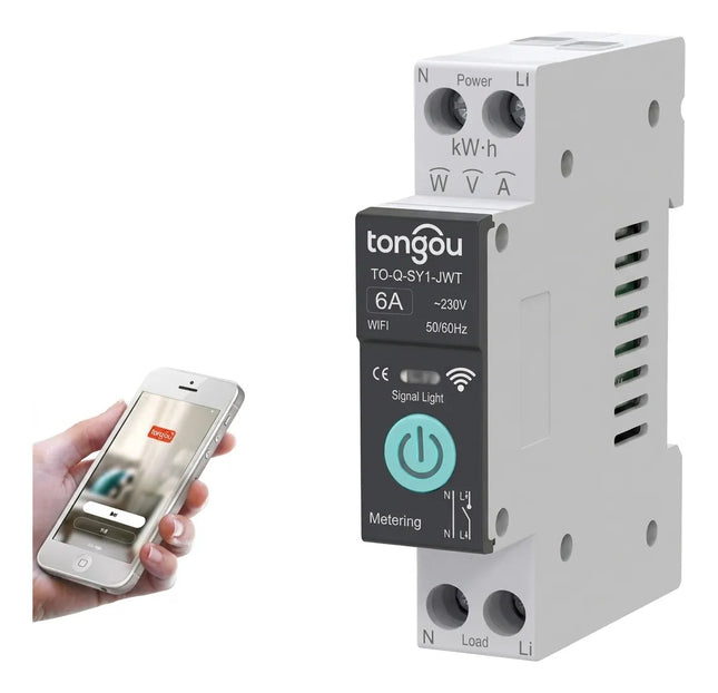 Disyuntor Inteligente Tuya Wifi Interruptor De Control  Voz