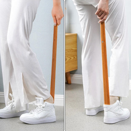 Calzador De Zapatos Largo Tenis Madera 55 Cms Base Magnetica