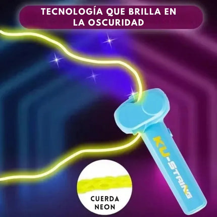 Juguete Lanzador De Cuerda Led Rope Launcher Ku String Niños