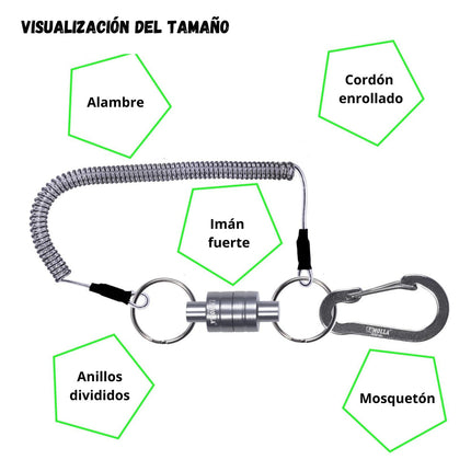 Cordón Elástico Liberación Rápida Magnética Pesca Casa Hook