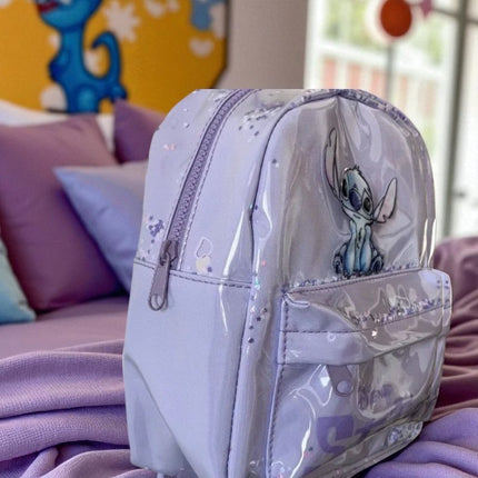 Mochila De Stitch. para Niña Con Lentejuelas Y Diseño De Dibujos Animados Preescolar