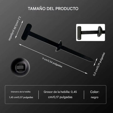 100 Sujetadores Tolba Automotriz Molduras Carroceria Cinchos