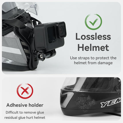 Soporte Para Gopro Casco De Motocicleta Montaje Con Correa