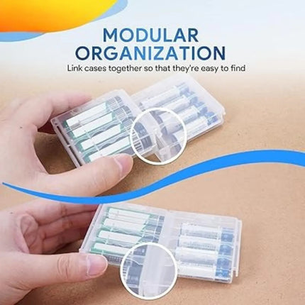 10 Cajas De Batería Pilas Aa Aaa Organizador Almacenamiento