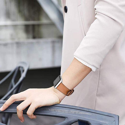 Correa De Cuero Genuino Para Apple Watch Strap De Piel Regalo