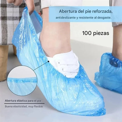 100 Cubrezapatos Funda Desechables Quirúrgicas Impermeables