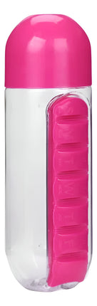Pastillero Semanal Con Botella De Agua Medicina Pastillas