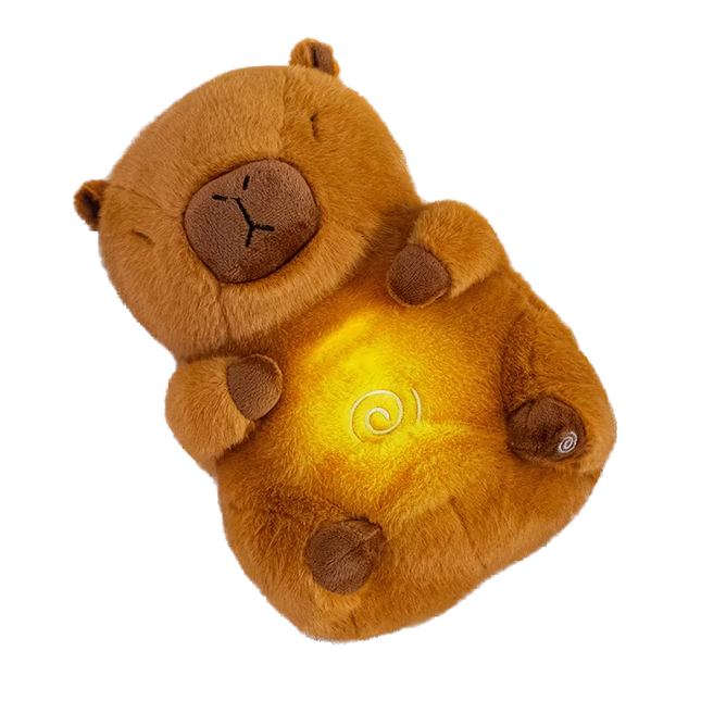 Peluche Capibara Respirador para Bebes y Adultos, Ayuda con la Ansiedad y a Dormir