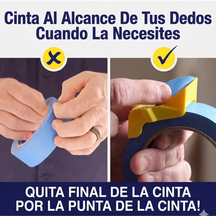 Cortador Despachador Cinta 3 Tamaños Separador Adhesiva Pape Amarillo