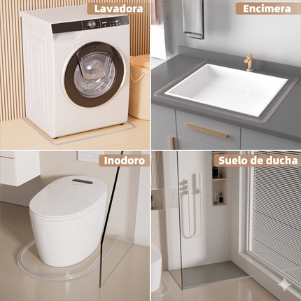 1m Tira Ducha Burlete Adhesivo Silicona Barrera Agua Baño