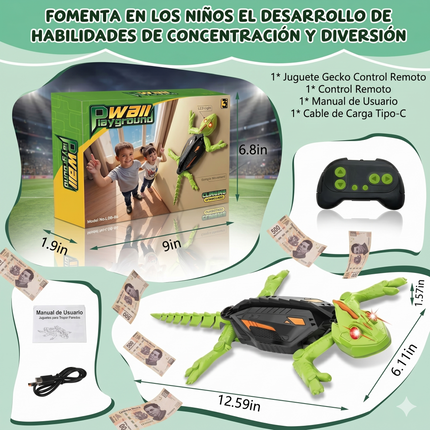 Juguete Lagartija Camaleón Que Escala Pared Didactico Niños